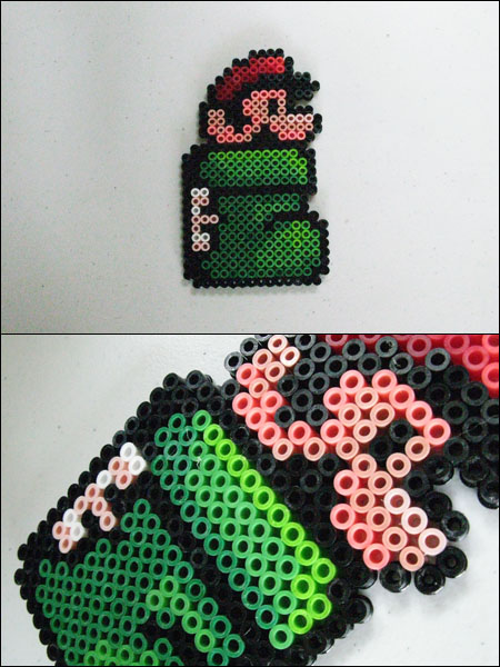 Super Mario 3 Kuribo shoe bead sprite magnet