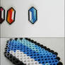 Link to the Past blue rupee bead sprite magnet