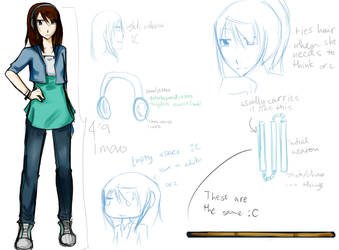 Setsuna Makoto: ref sheet