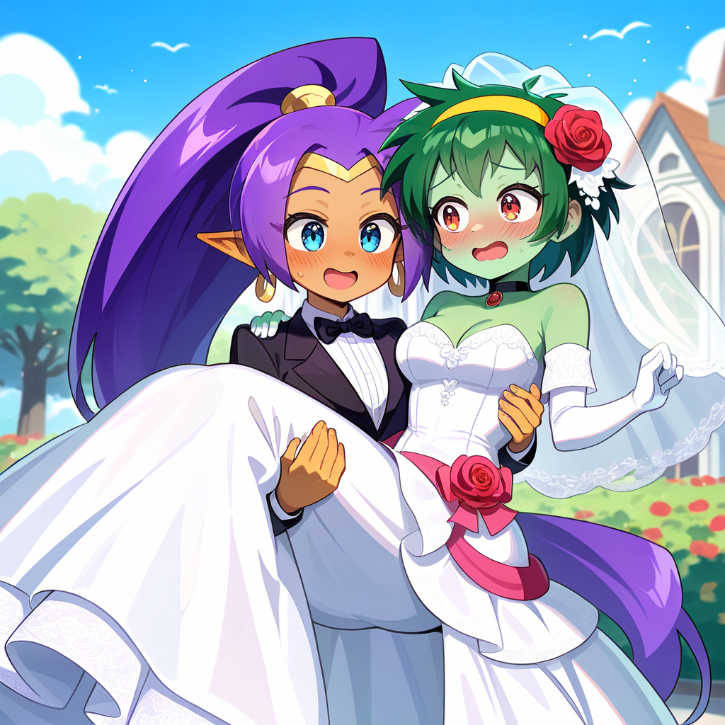 Shantae Bridal Carry Rottytops by FiFun83 on DeviantArt
