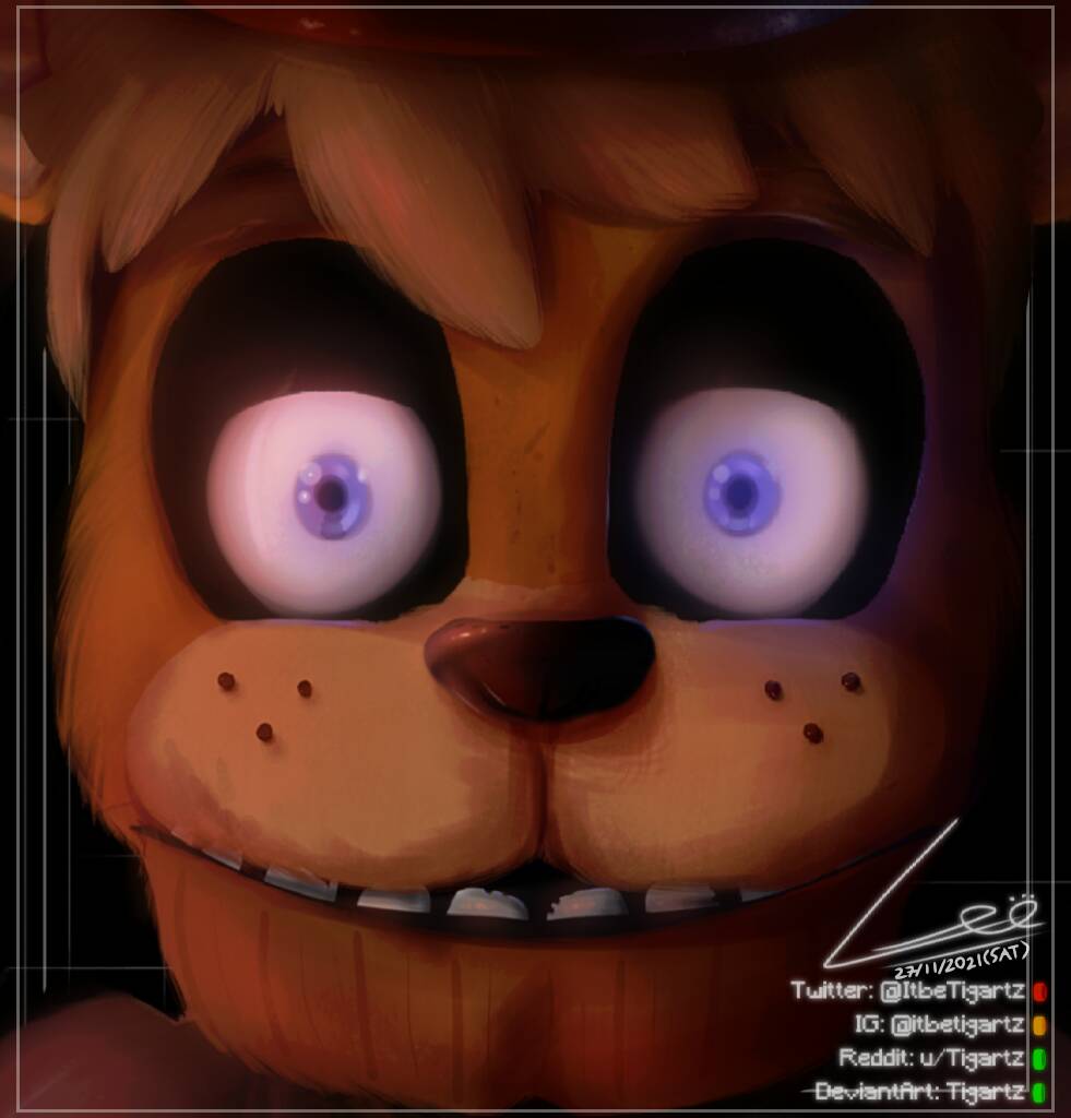 FNaF 1 Freddy Fazbear Head | Five Nights at Freddy's | Sticker