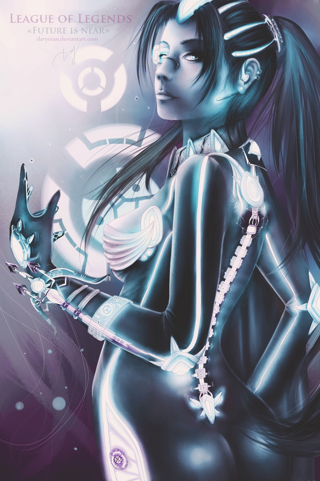 League of Legends. Futuristic (Cyber) Vayne.