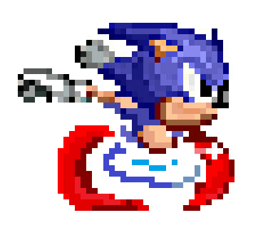 Sonic Running Sprite Edit (Remade by Goowogle) by GOOWOGLE on DeviantArt