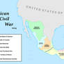 2024 Mexican Civil War Map