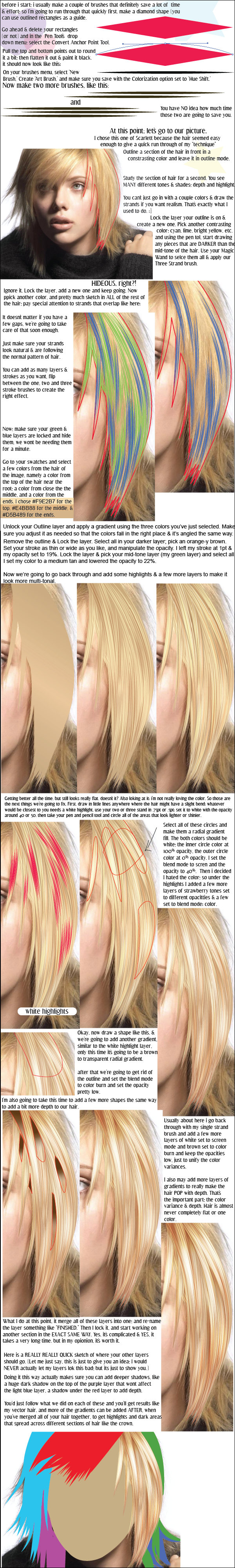vector hair tutorial