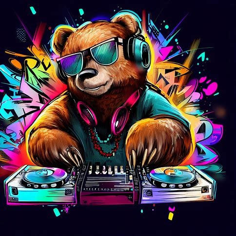 Dj Merbear the dj bear by winter309 on DeviantArt
