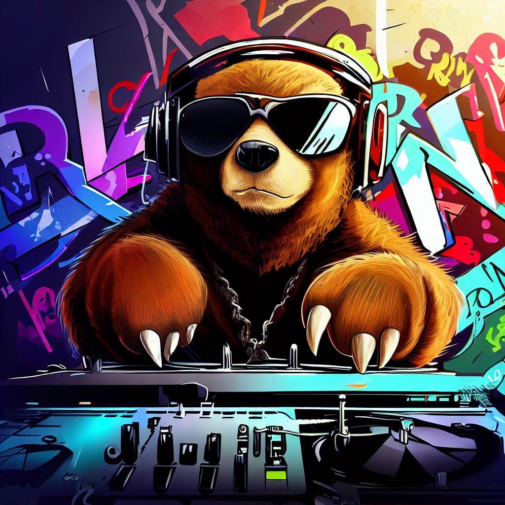 Dj Merbear the dj bear by winter309 on DeviantArt