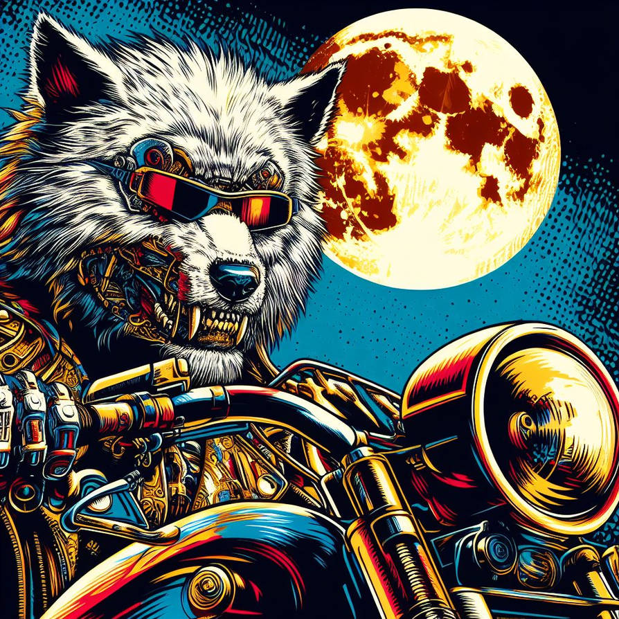 the werewolf Terminator biker by winter309 on DeviantArt