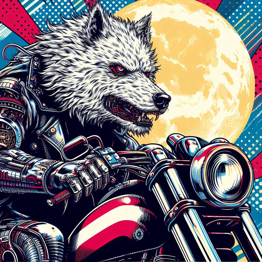 the werewolf Terminator biker by winter309 on DeviantArt