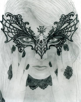 Maria Amanda Schaub in Masquerade Mask