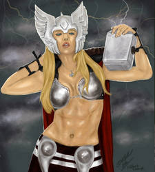 Toni as Lady Thor