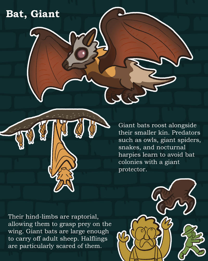 Giant Bat Java Bestiary - Giant Bat by Dwoll on DeviantArt