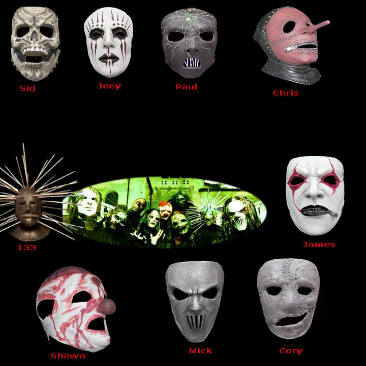 Когда выйдут новые маски. Эволюция масок слипкнот. Имена участников слипкнот и их маски.