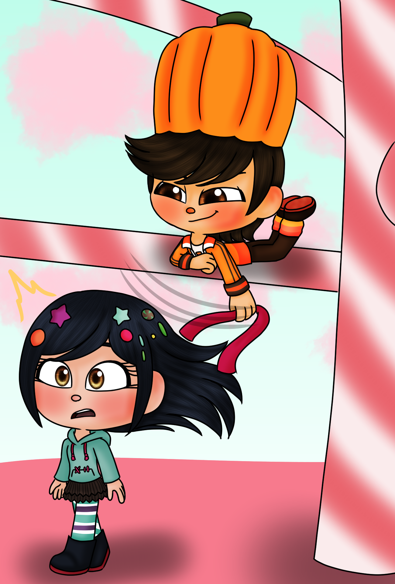 Wreck It Ralph Vanellope And Gloyd