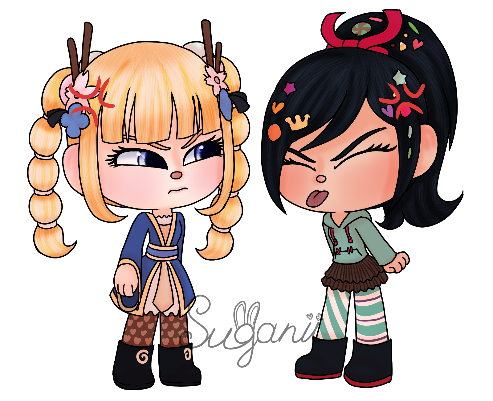 Butting Heads by Kawaii-Sugarii on DeviantArt