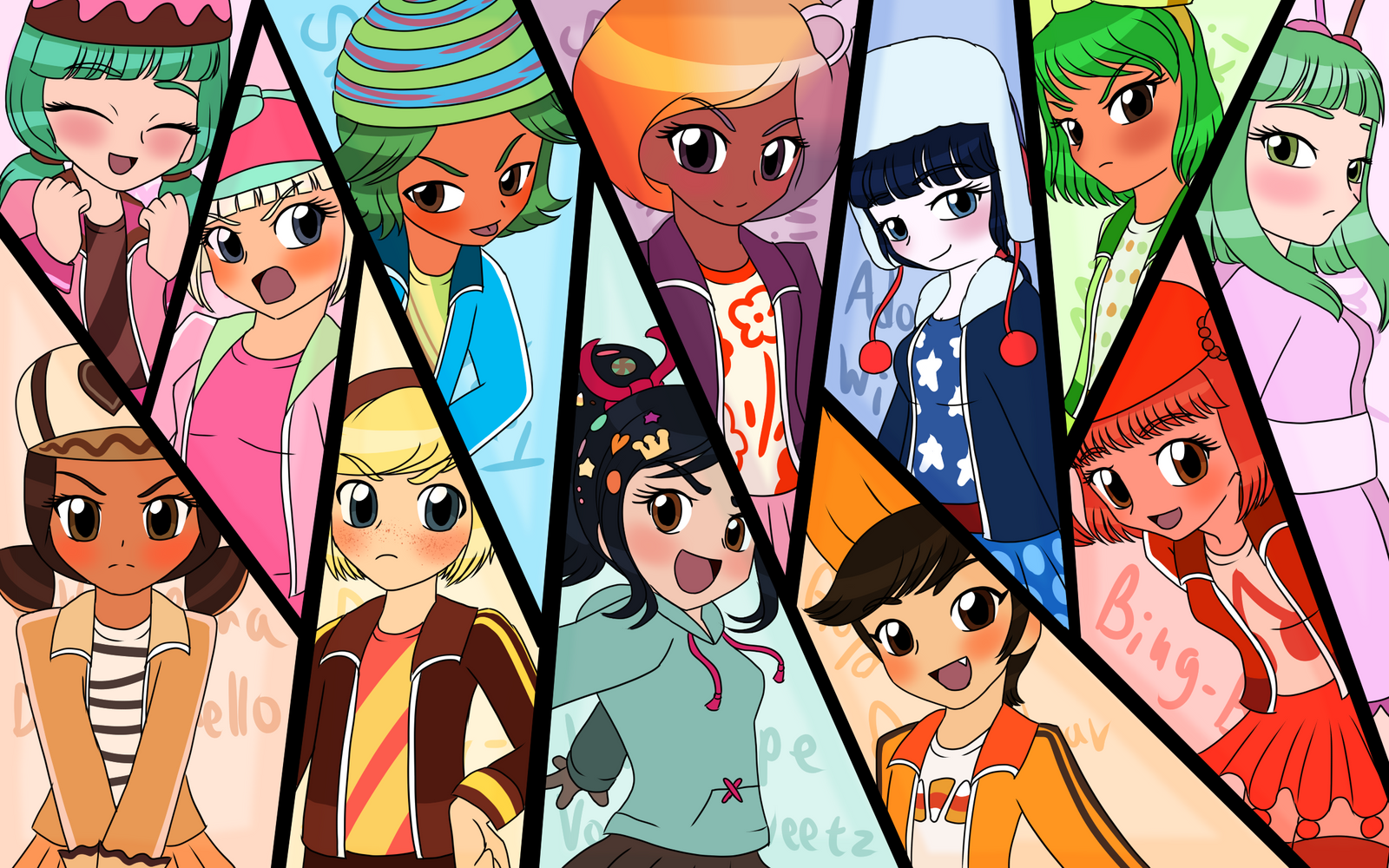 Sugar Rush Racers by Kawaii-Sugarii on DeviantArt