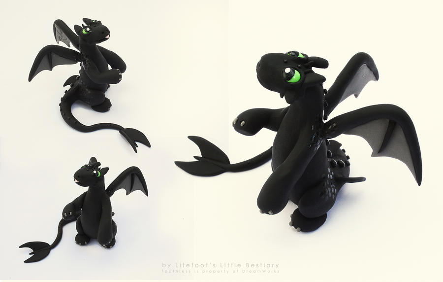 Toothless - multiple views by LitefootsLilBestiary on DeviantArt