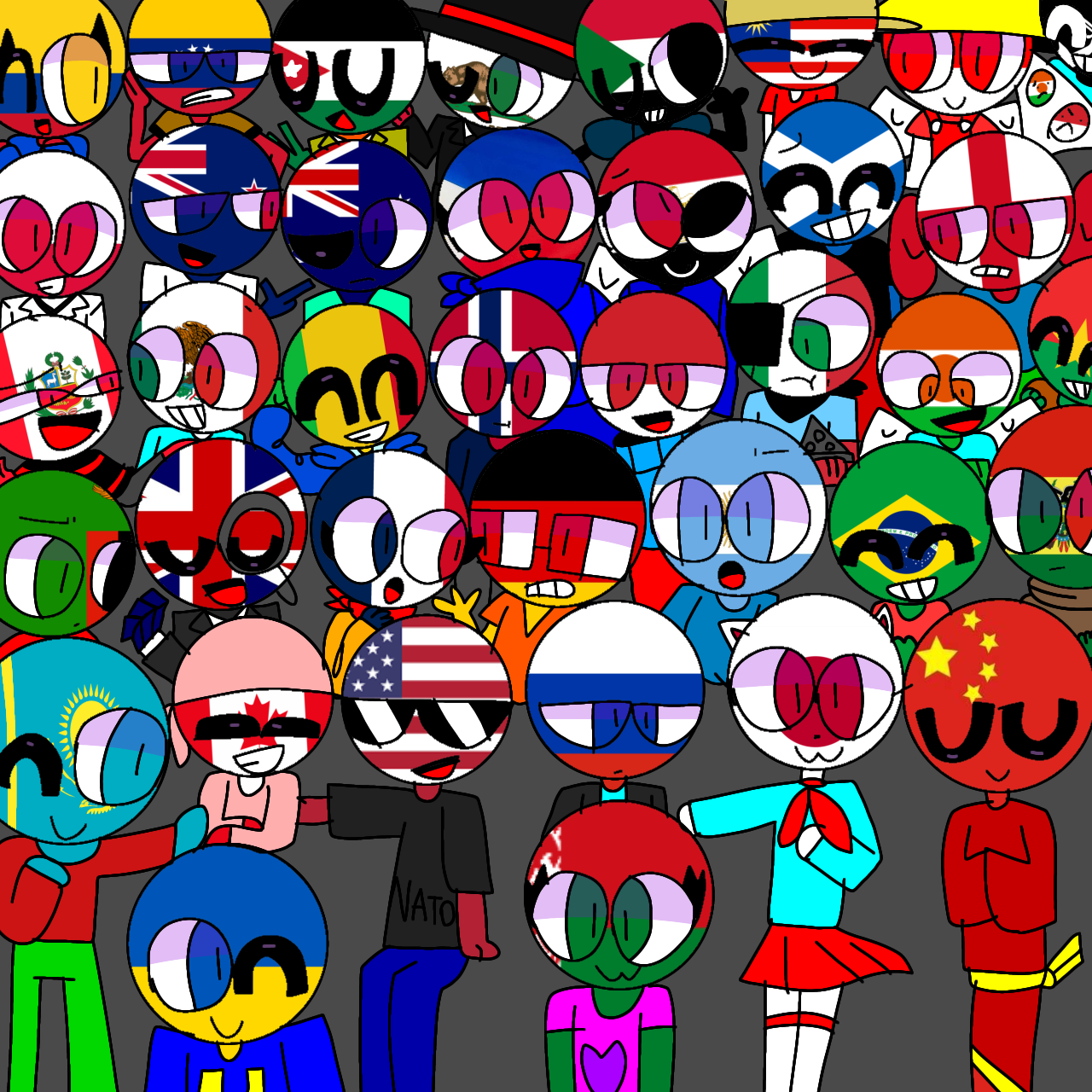 Countryhumans are all 38 characters! by MioArt2023 on DeviantArt