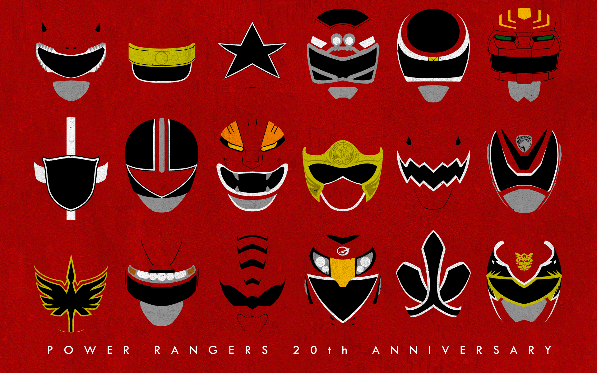 All Red Power Rangers Together