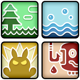 Pokemon X/Y Habitat Icons (Vector)