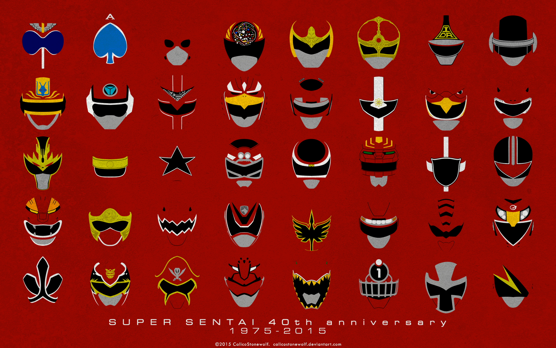 Super Sentai 40th Anniversary Wallpaper by CalicoStonewolf on DeviantArt