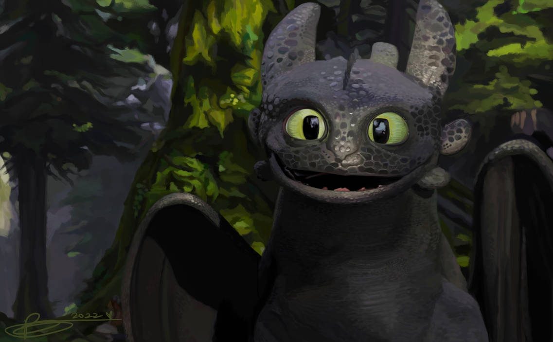 Toothless screencap redraw #3 by FallsSugar on DeviantArt