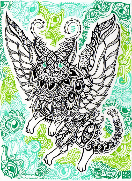 Winged cat 2