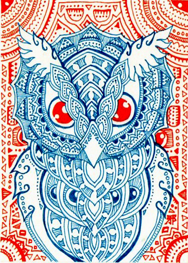 ACEO:Holy Owl