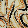 Polka Dot Texture Fabric Orange Swirl Cloth