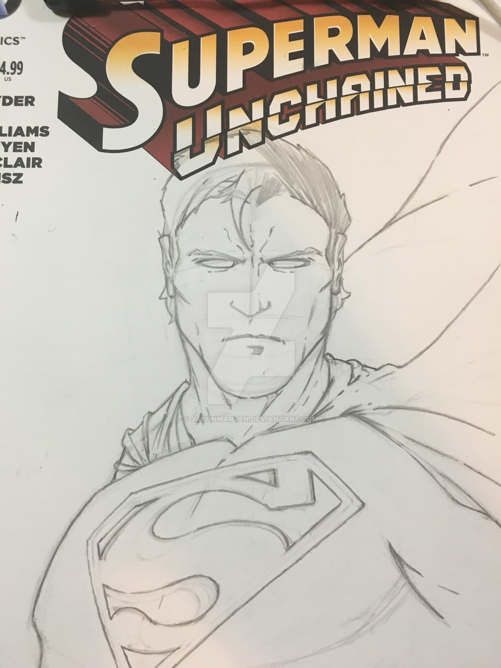 WIP Superman sketchcover