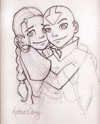 Aang and Katara