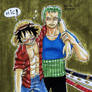 zoro and drunk luffy