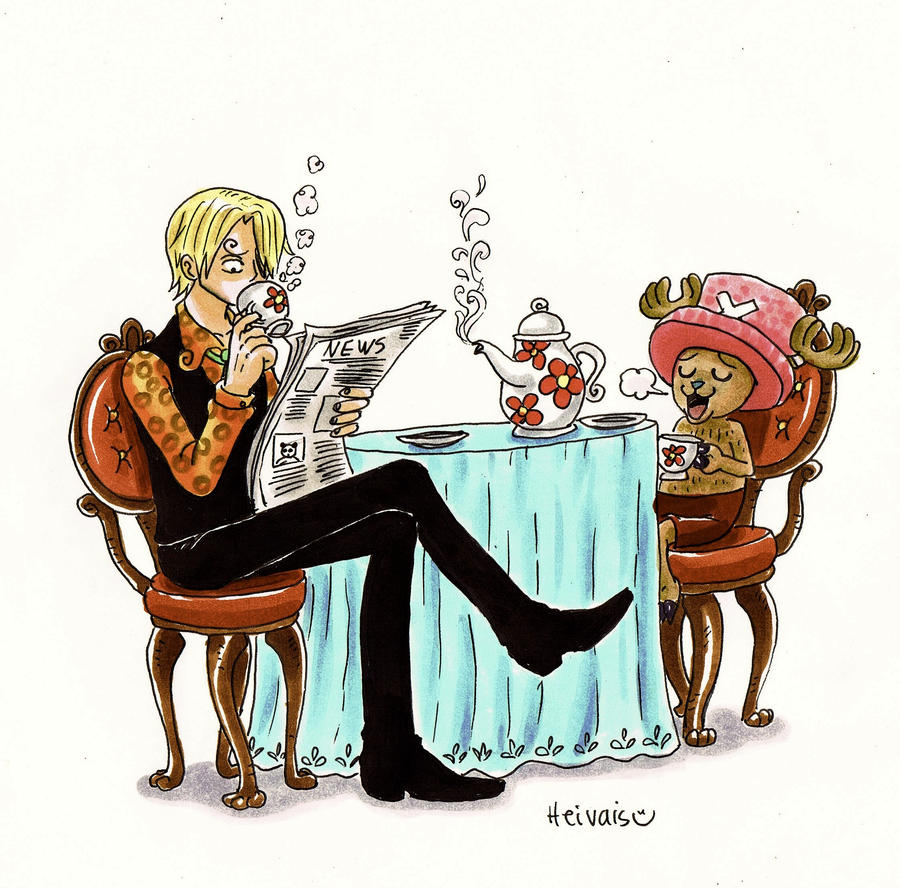 one piece, sanji and chopper