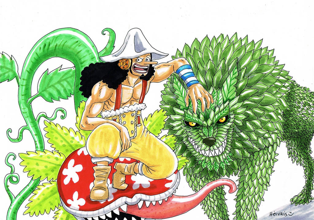 Usopp and Green plants