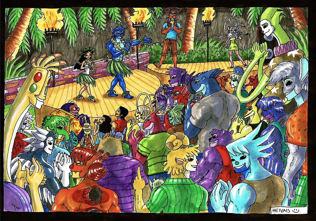 Hula dancing by heivais on DeviantArt