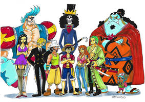 Ten member of the straw hat pirates