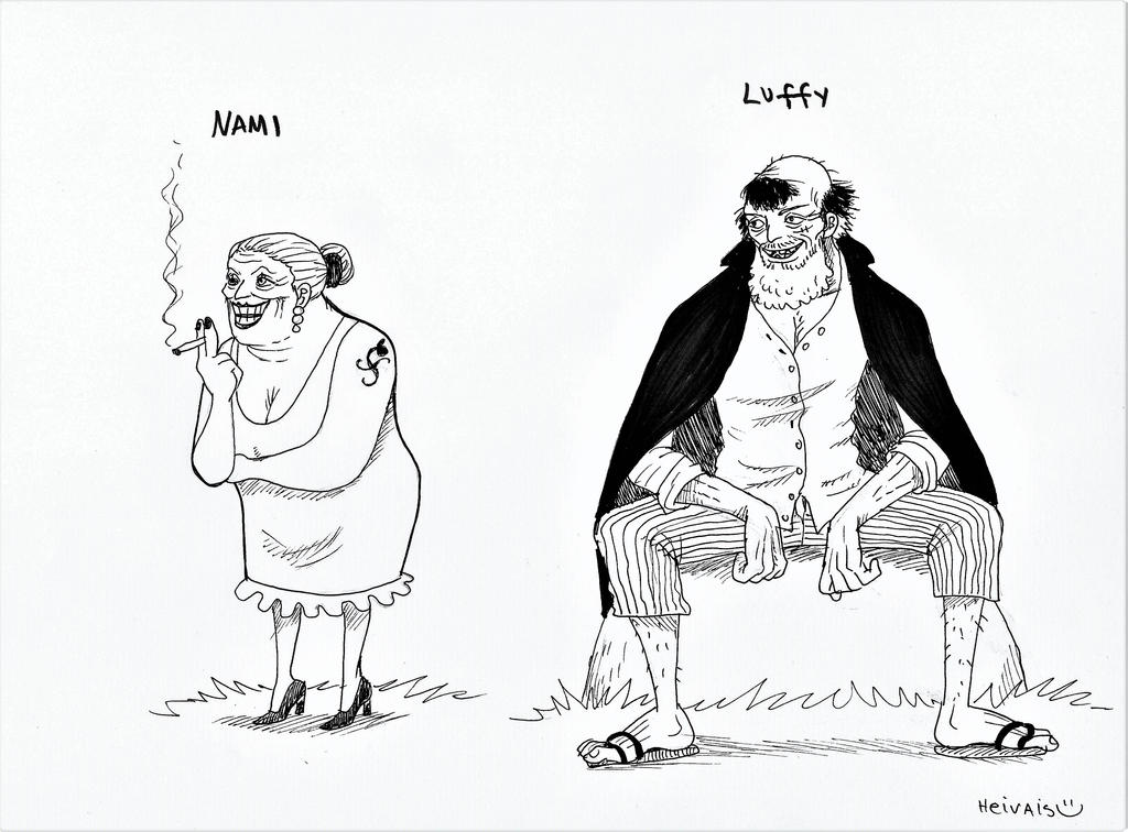 Nami And Luffy 60 Years Old By Heivais On Deviantart Nami And Luffy 60 Years Old By Heivais On Deviantart