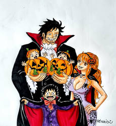 Dracula family Halloween