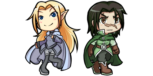 Chibi Commission: Jealith and freyki