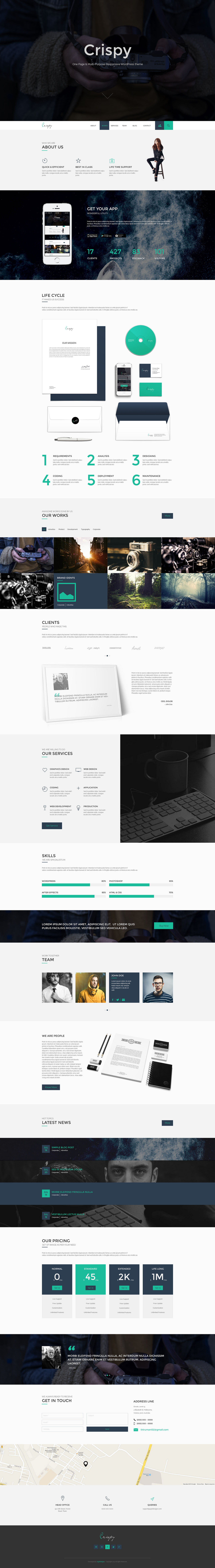 Crispy - One Multi Page Template