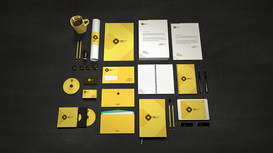 Branding Identity Stationary Mock up