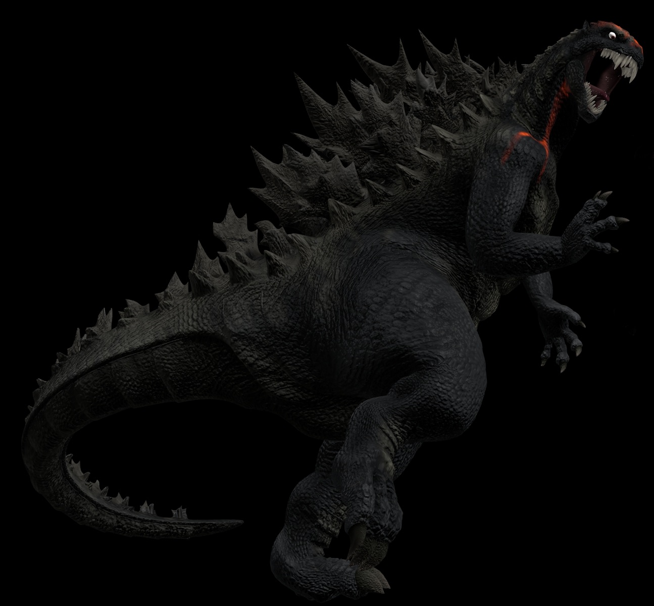 Scrapped Godzilla model