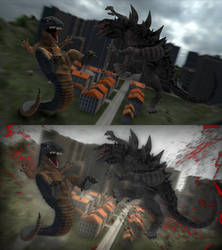 Zilla vs. Gorosaurus Thumbnails