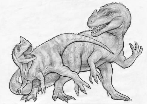 JP and Harryhausen Ceratosaurus