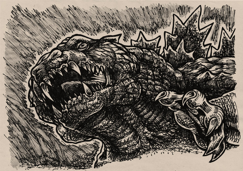 Some Godzilla Scribble by Vrahno on DeviantArt