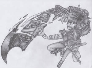 League Of Legends - Riven Drawing 1.