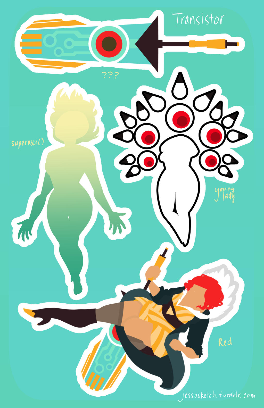 Sticker Transistor Transistor Stickers by Parfait-Productions on DeviantArt