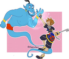 Sora and Genie (RIP Robin Williams)