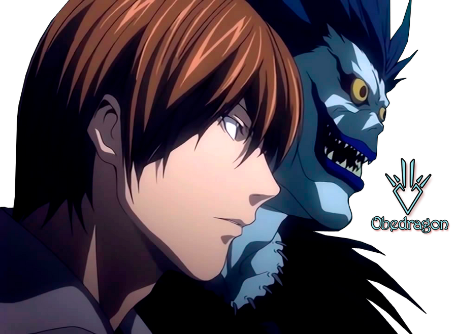 Light Yagami and Ryuk - Death Note - Render by Obedragon on DeviantArt