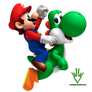 Mario Bros and Yoshi - Render